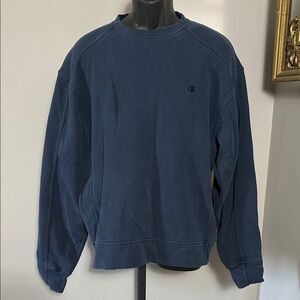 Champion VINTAGE Large Navy Blue Crewneck Sweatshirt